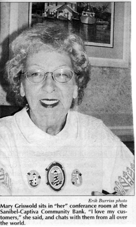 Mary Griswold - newspaper clipping